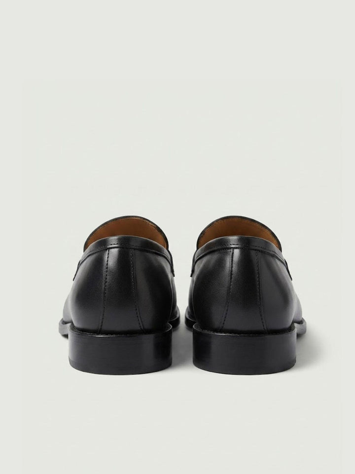 Mocassino penny in pelle nero 1182 NERO ANDREA MORANDO 