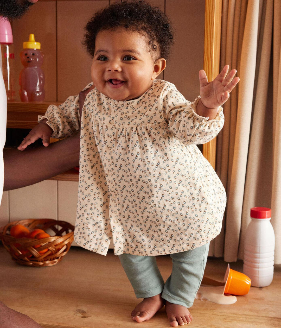 ABITO IN TUBIQUE E LEGGINGS PER BEBÈ A087L 01 PETIT BATEAU 