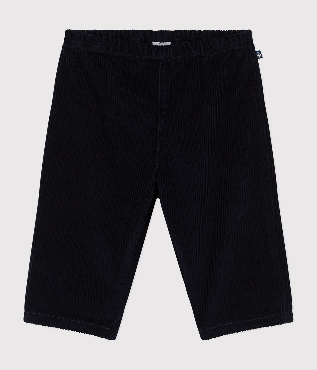 Pantaloni in velluto blu neonato A0B10 02 PETIT BATEAU 