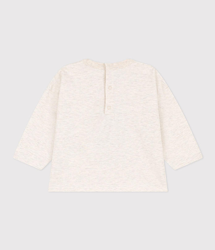 MAGLIA A MANICHE LUNGHE IN JERSEY A08G7 17 PETIT BATEAU 