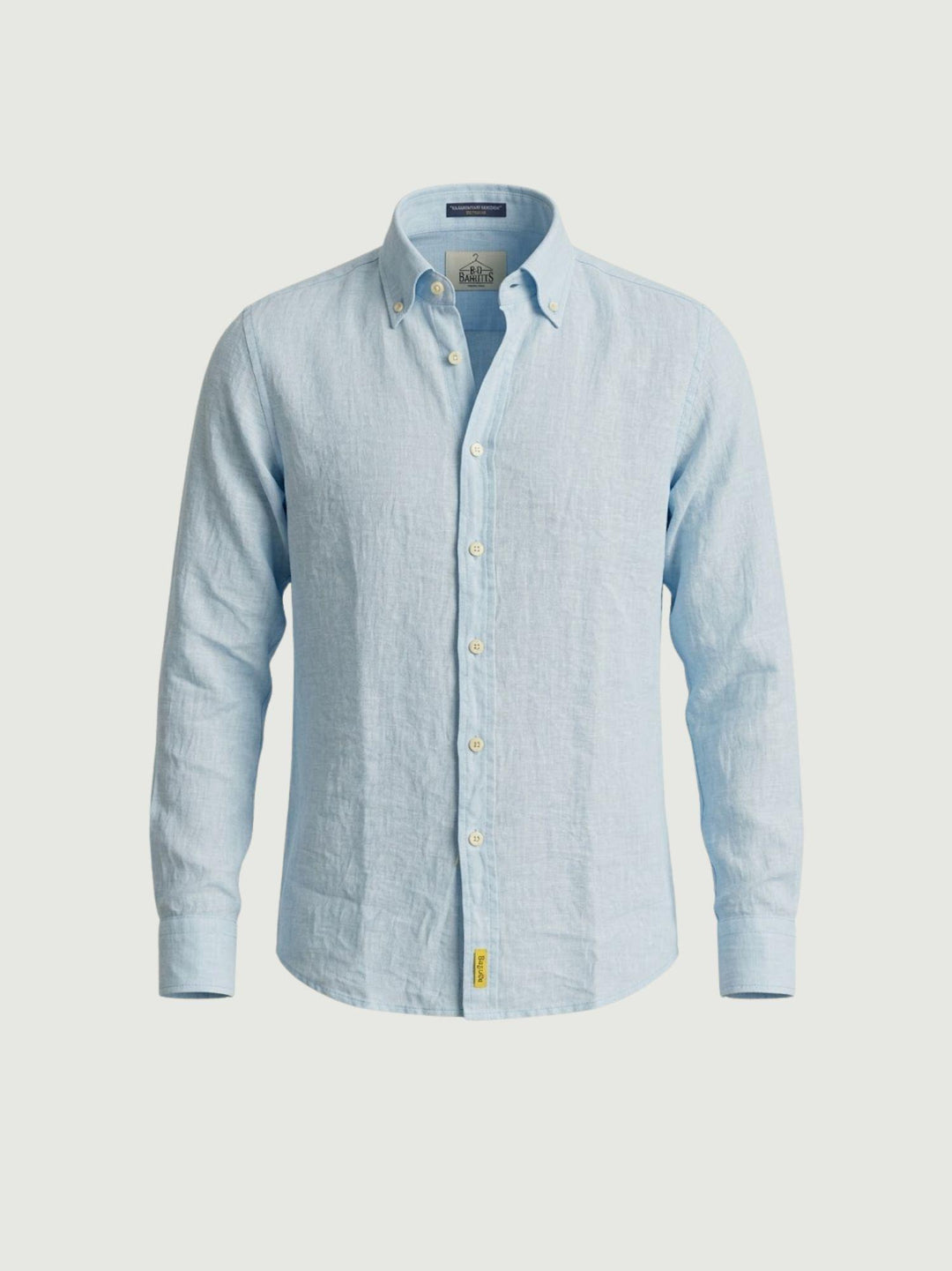 Camicia Bradford in lino azzurro BRAD/TC162 B02 BAGGIES 
