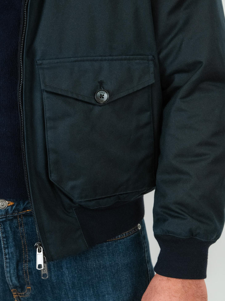 GIACCA G9 blu IN COTONE CERATO BRCPS0992 300 BARACUTA 