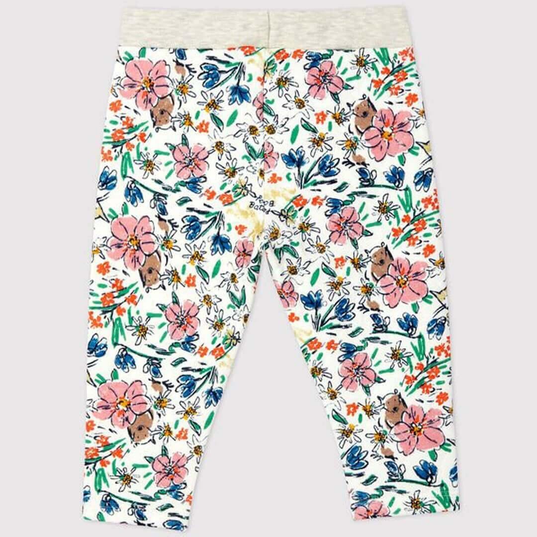 PANTALONE TRAPUNTATO CON FANTASIA FLOREALE A02DF 1 PETIT BATEAU 