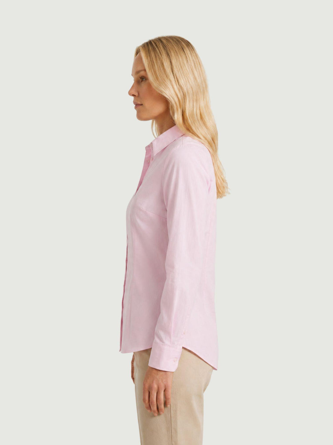 Camicia di cotone rosa 538/2 ROSA ANDREA MORANDO 