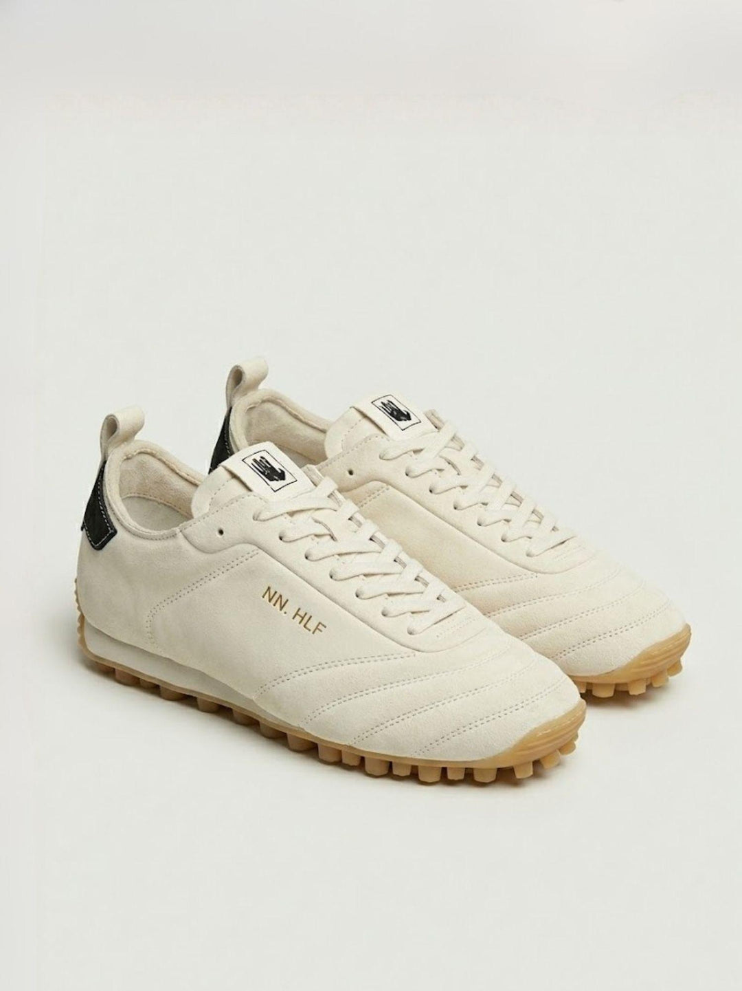 Sneaker sokker in suede bianca con inserti neri SOKKER OFF WHITE/BLACK NINE AN HALF 
