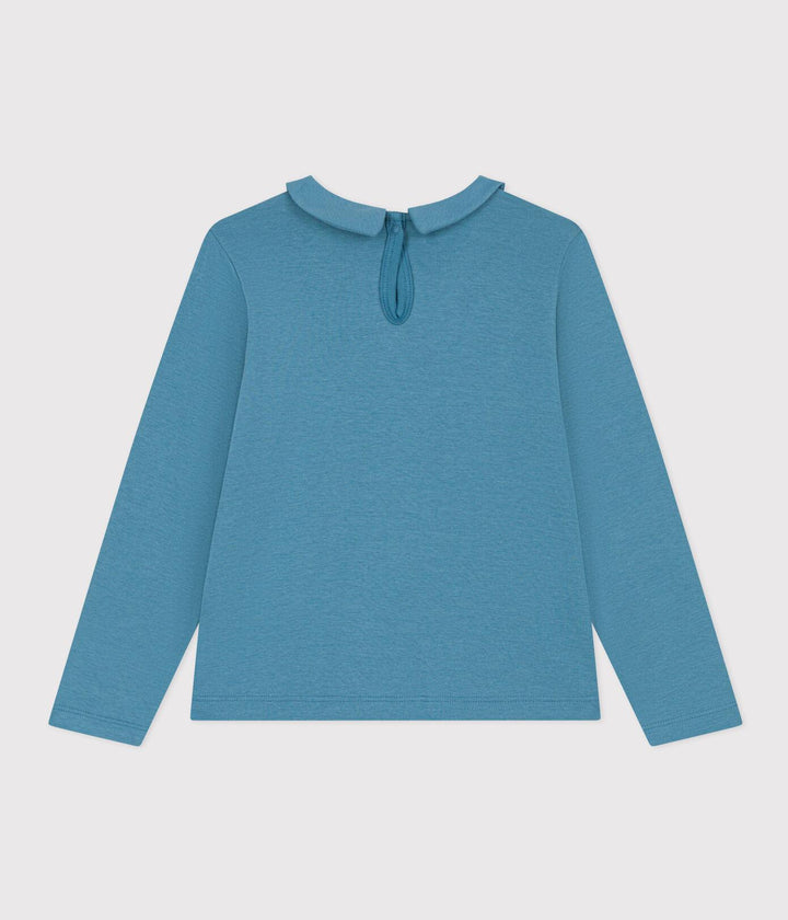 BLUSA IN COTONE BAMBINA A085L 01 PETIT BATEAU 