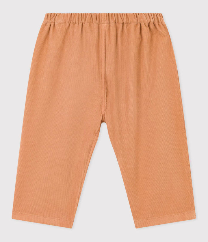 PANTALONI DI VELLUTO A COSTINE SOTTILI SALMONE A08IT 03 PETIT BATEAU 