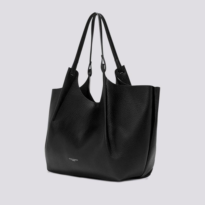 Borsa a spalla Dua in pelle martellata nera BS 9720/23AI RNGDBL 12565 GIANNI CHIARINI 