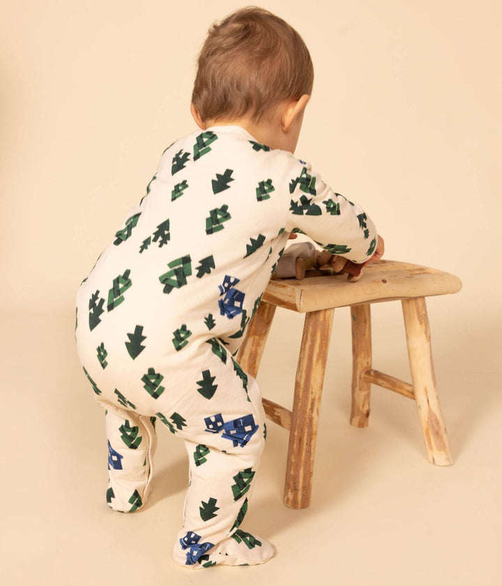 PIGIAMA IN TESSUTO FELPATO CON CONIGLIETTI A08EG 01 PETIT BATEAU 