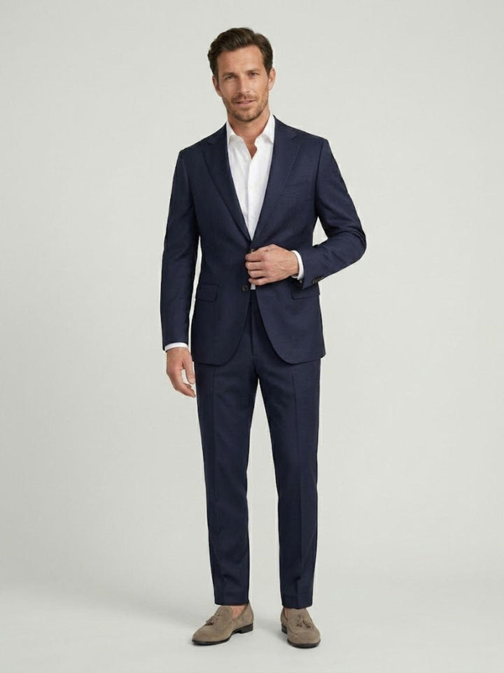 Completo monopetto in fresco lana navy M0001WO0134 7000 ANDREA MORANDO 