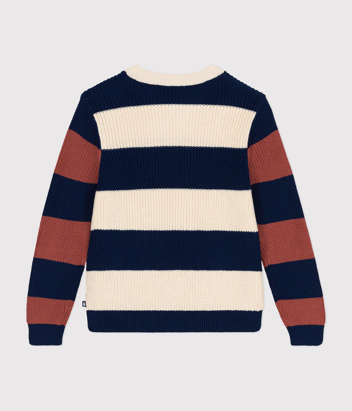 MAGLIONE IN COTONE RIGATO DONNA A09JX 01 PETIT BATEAU 