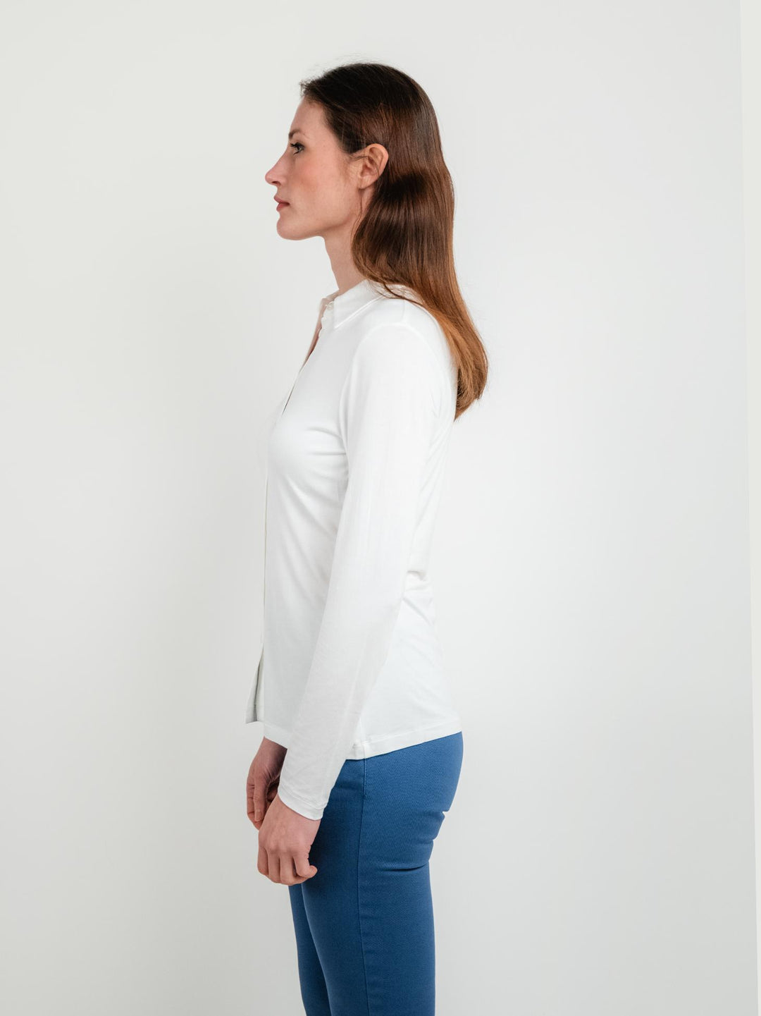 CAMICIA BIN TESSUTO BIANCA 515LICA115 BIANCO ANDREA MORANDO 