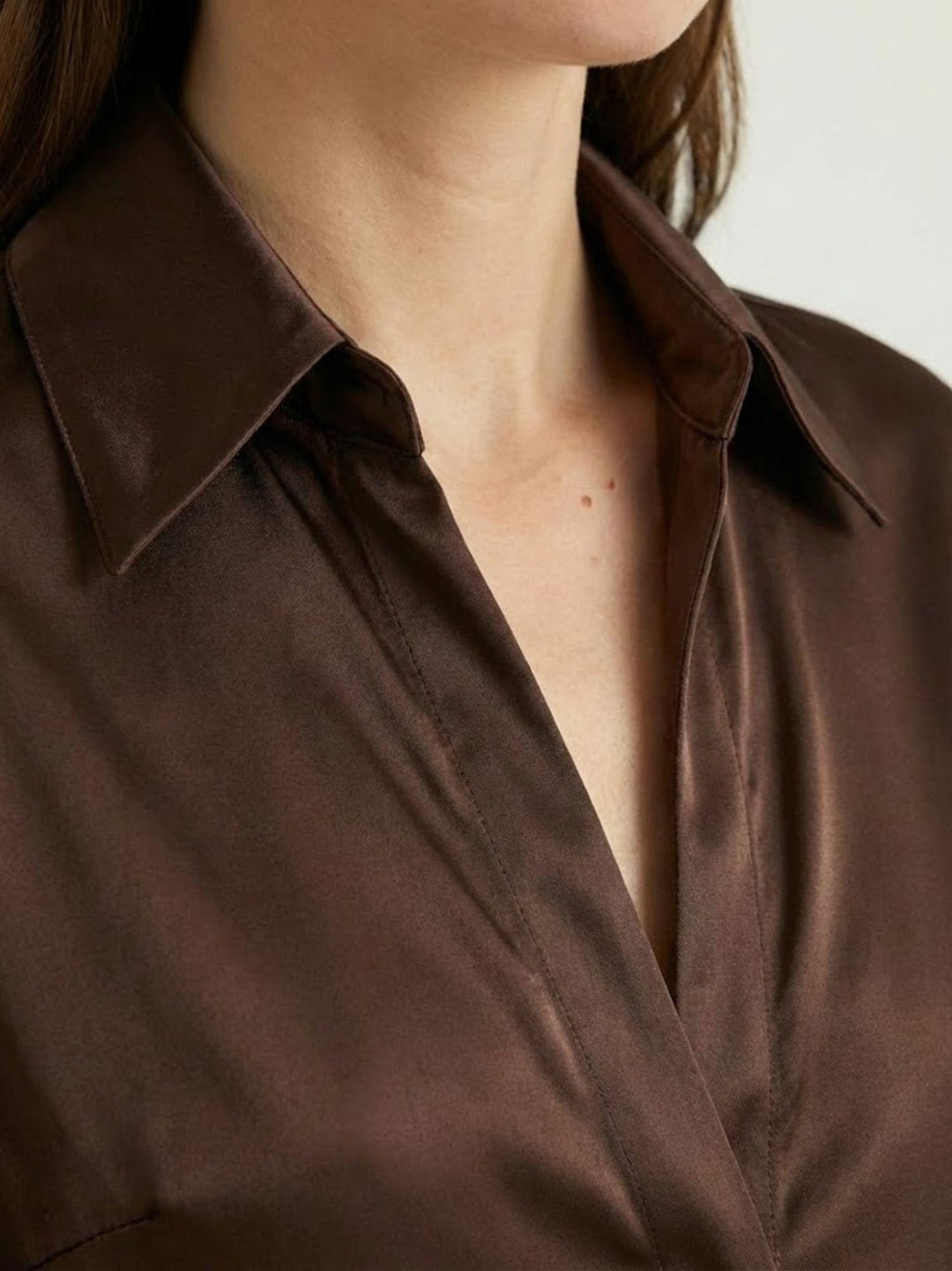 Camicia maniche corte cioccolato 4428 CIOCCOLATO ANDREA MORANDO 