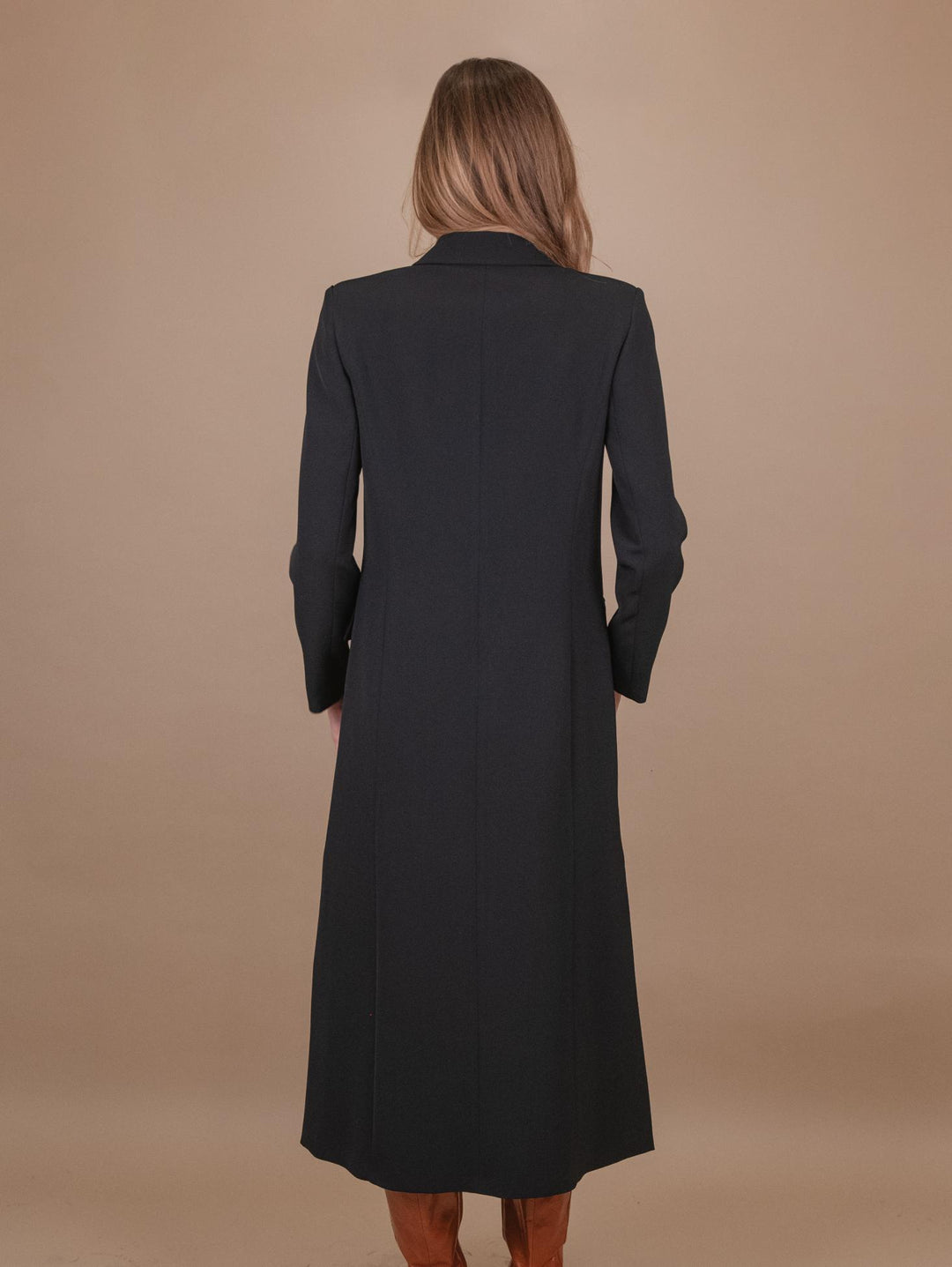 CAPPOTTO DOPPIOPETTO  CON SPACCO LATERALE NERO 2134/2531 019 ANDREA MORANDO 