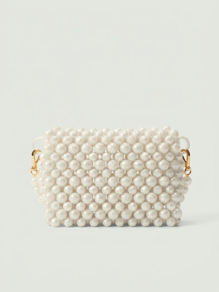 Borsa a spalla Cinderella in resina bianco perla NEW CINDERELLA BIANCO PERLA BIMOR 