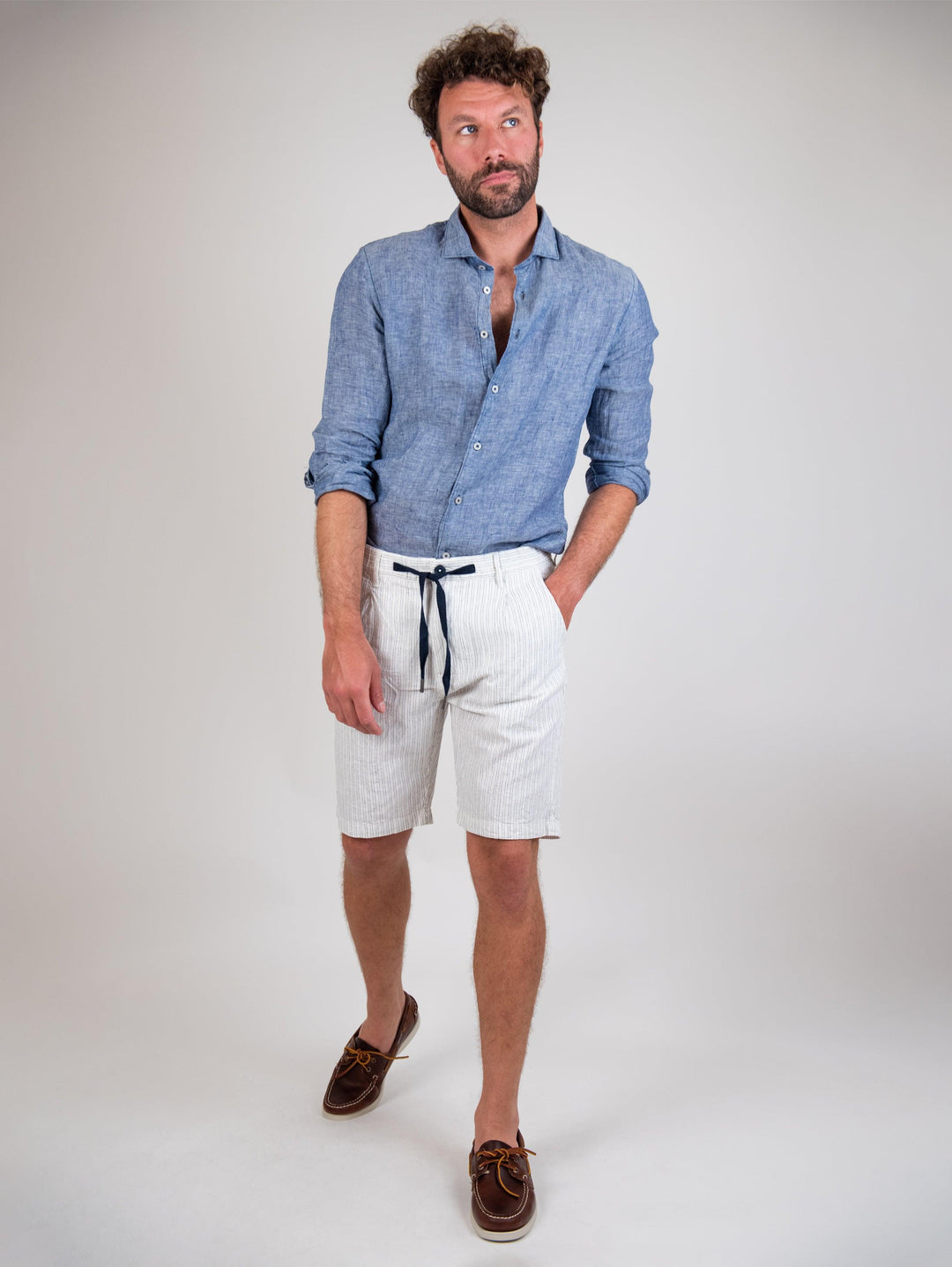 ANDREA MORANDO BU22S/42BEPA/939WHITE/BLUE