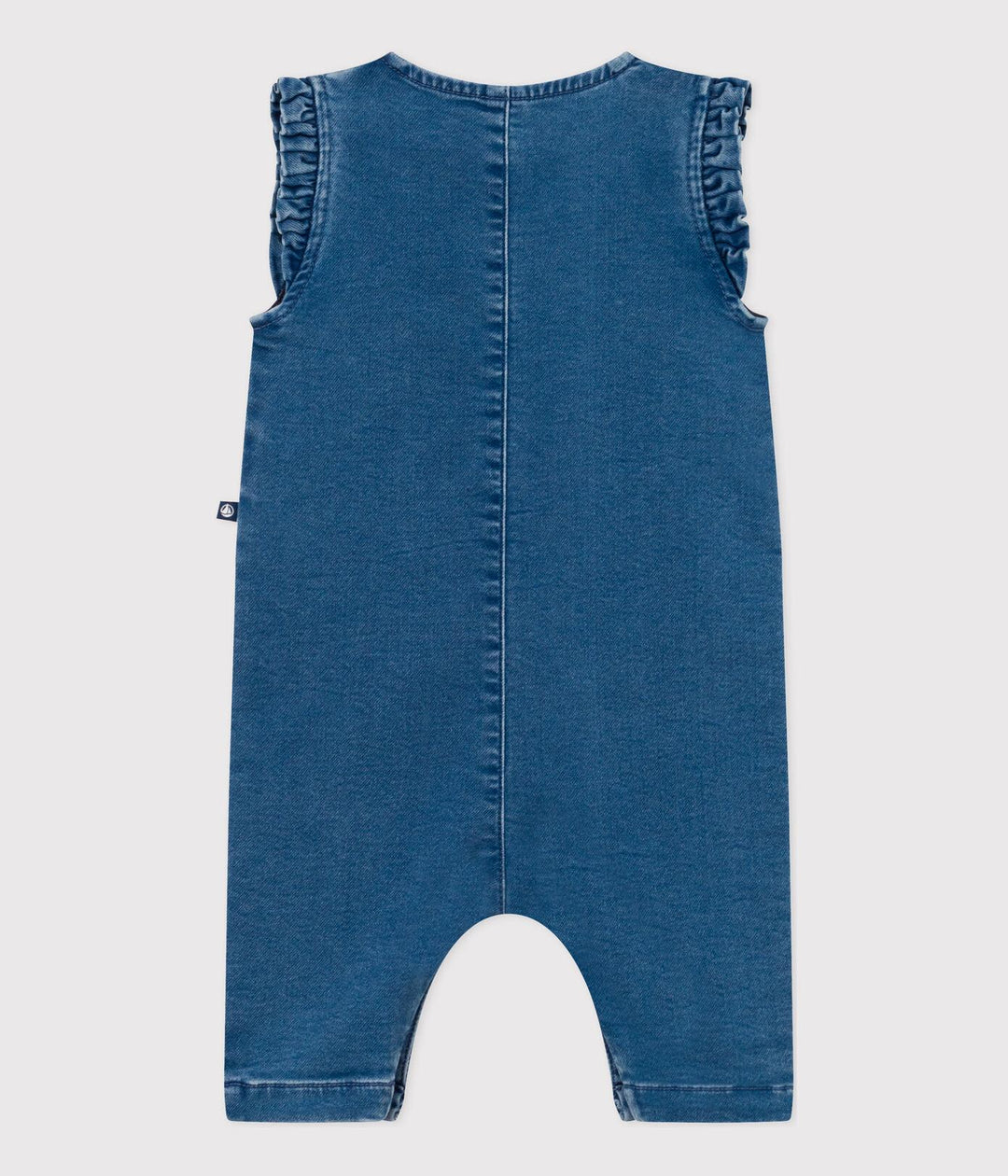 TUTINA SMANICATA IN DENIM BEBÈ A087Z 01 PETIT BATEAU 