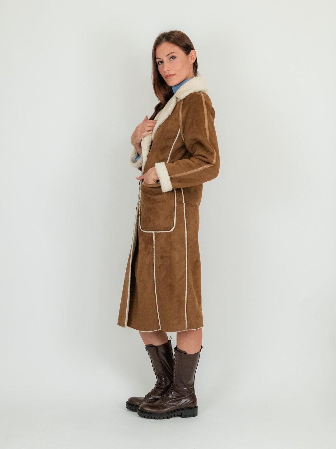 ECOMONTONE REVERSIBILE CARAMELLO PANNA B345MONT 06 ANDREA MORANDO 