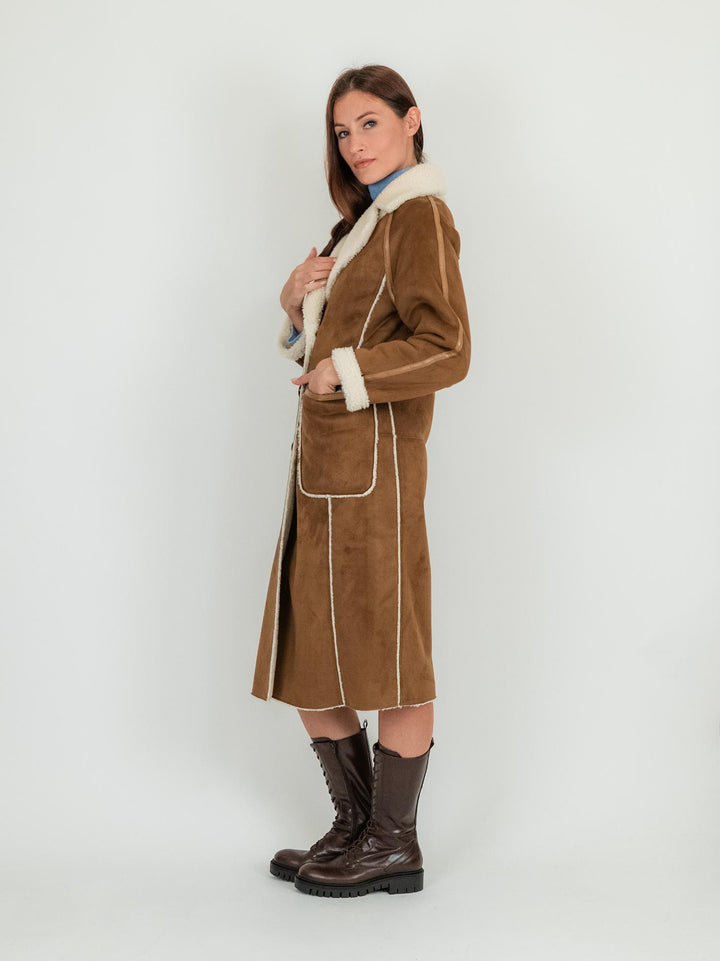 ECOMONTONE REVERSIBILE CARAMELLO PANNA B345MONT 06 ANDREA MORANDO 