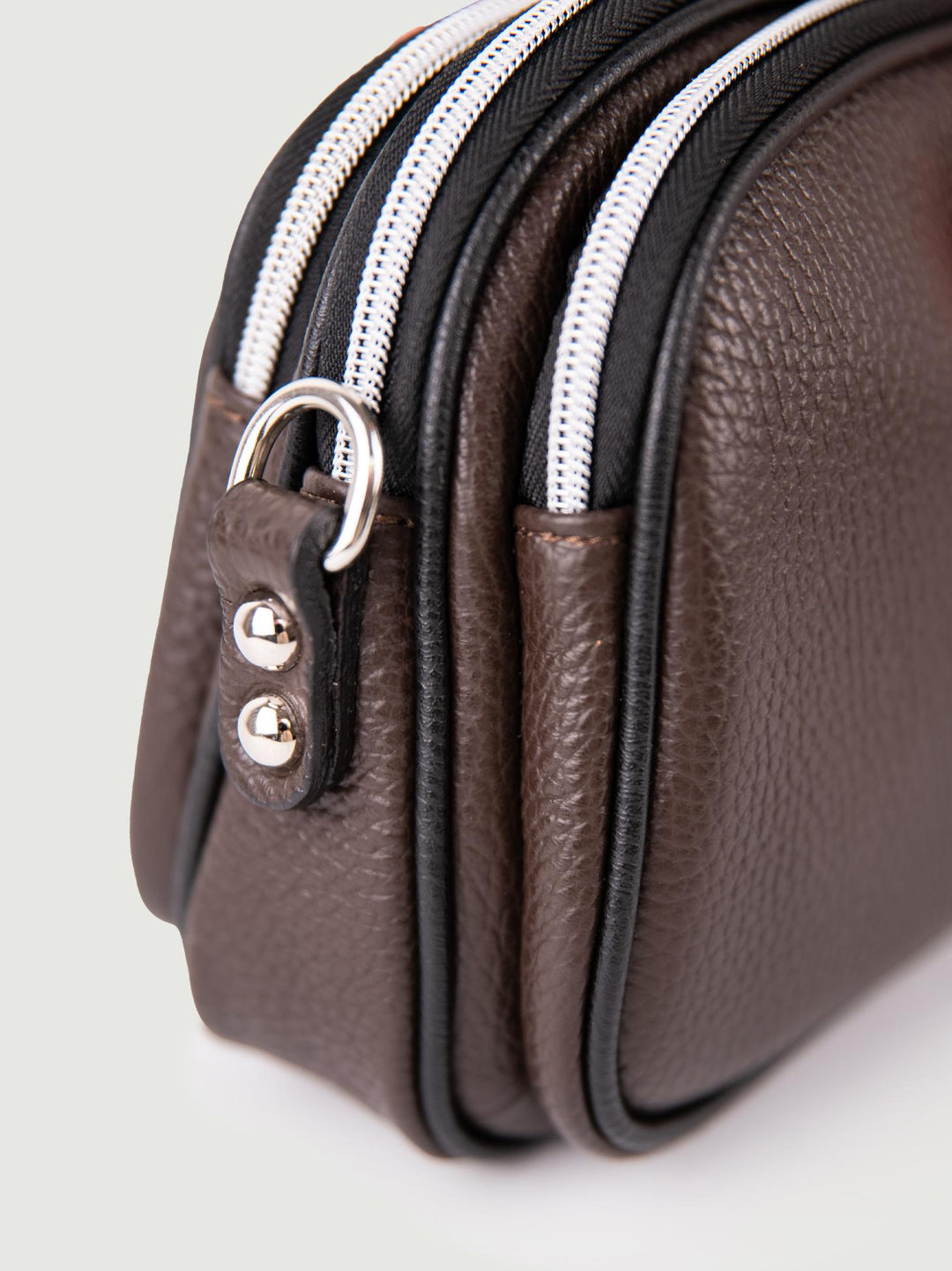 BORSA A TRACOLLA TRIS IN PELLE MORO TRIS MORO ANDREA MORANDO 
