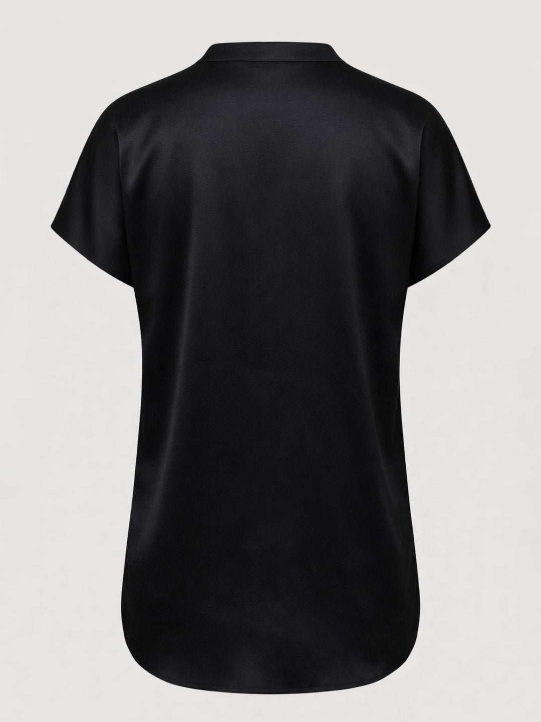 Blusa in raso nera M9237 NERO ANDREA MORANDO 