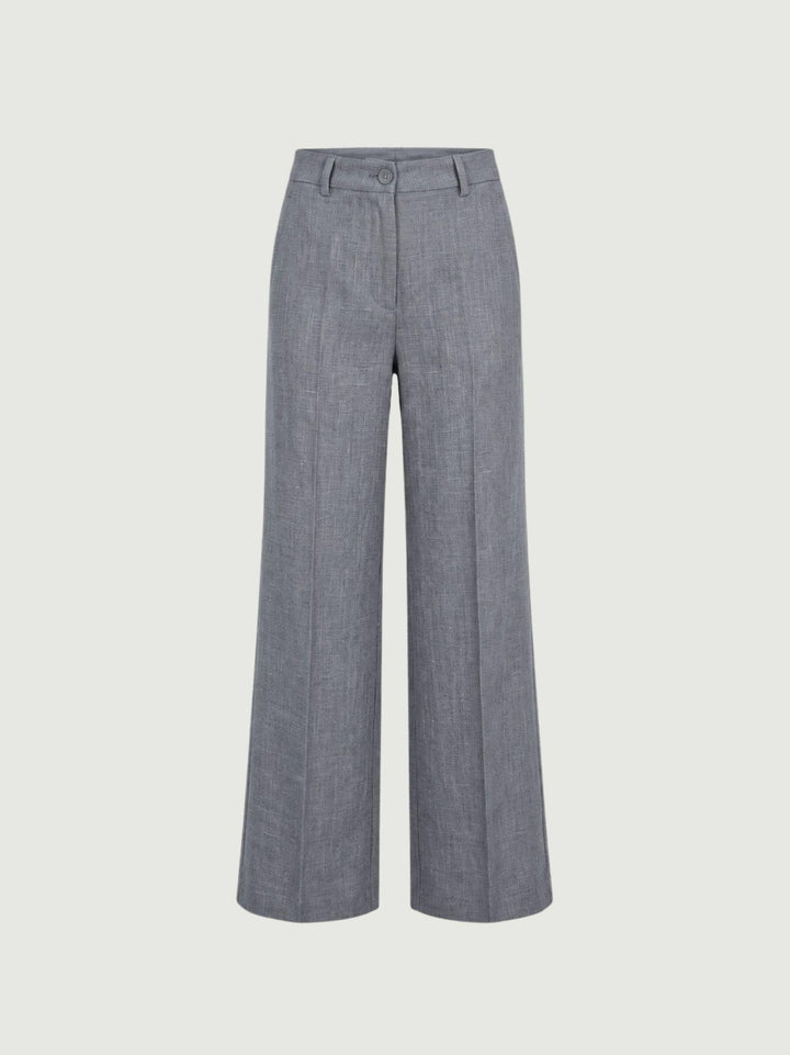 Pantalone sartoriale a palazzo grigio denim 0636OR JEANS ANDREA MORANDO 