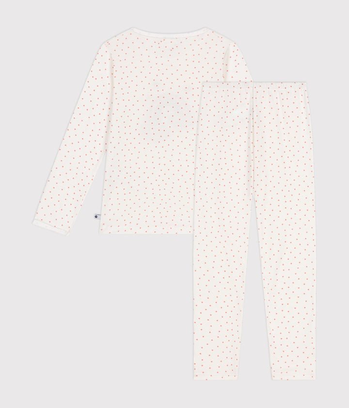 Pigiama in cotone con arcobaleno e cuoricini A0B86 01 PETIT BATEAU 