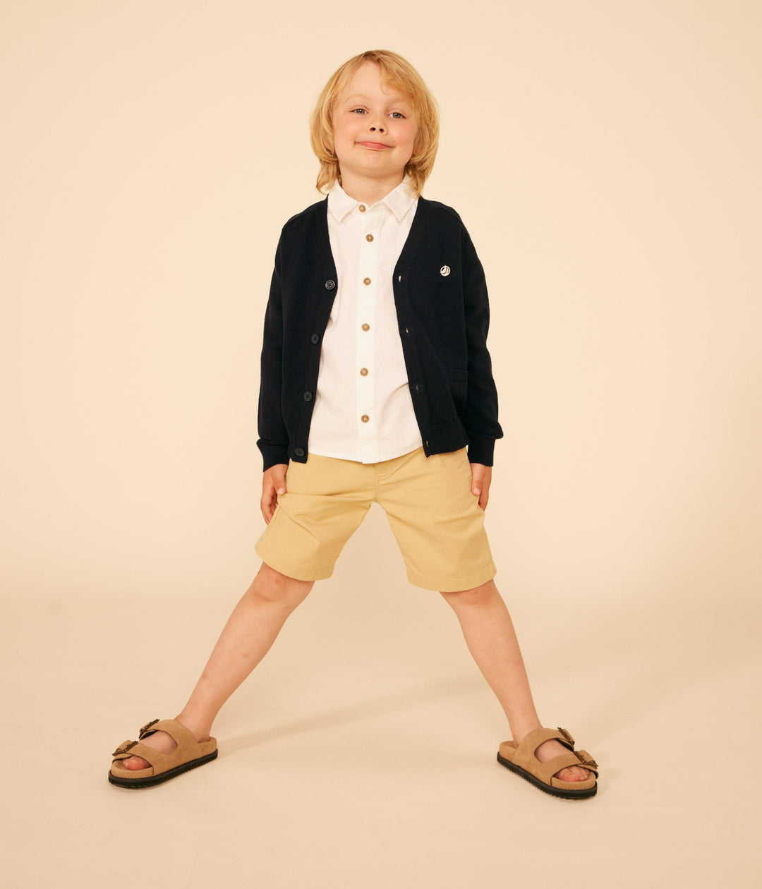 CAMICIA BIANCA BAMBINO A09O5 01 PETIT BATEAU 
