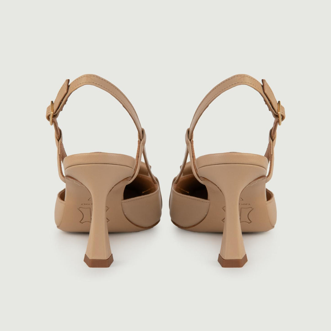 Décolleté SLING BACK TAUPE L5602 FONDOTINTA ANDREA MORANDO 