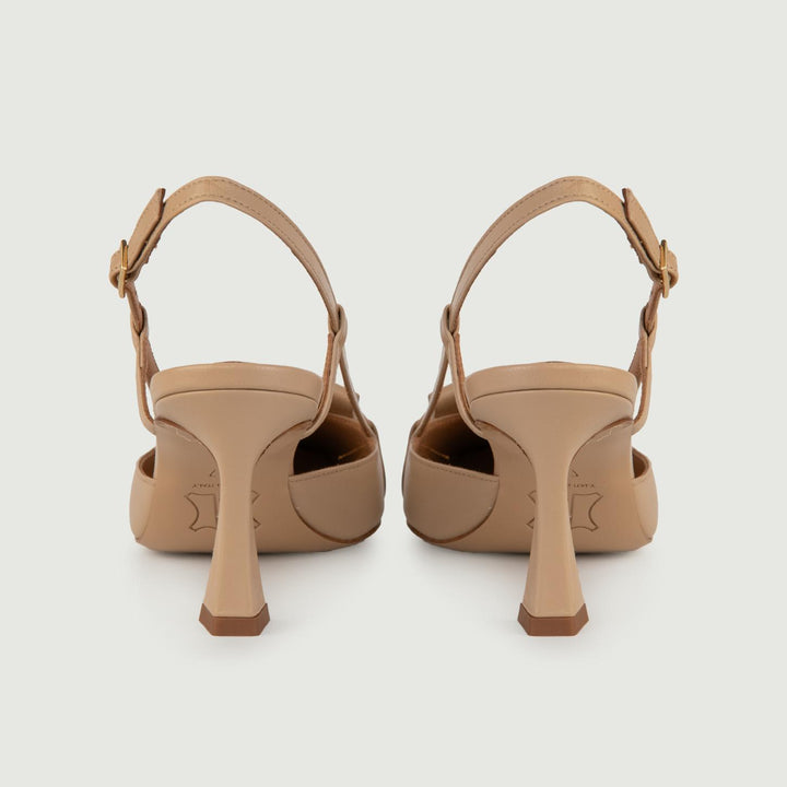 Décolleté SLING BACK TAUPE L5602 FONDOTINTA ANDREA MORANDO 