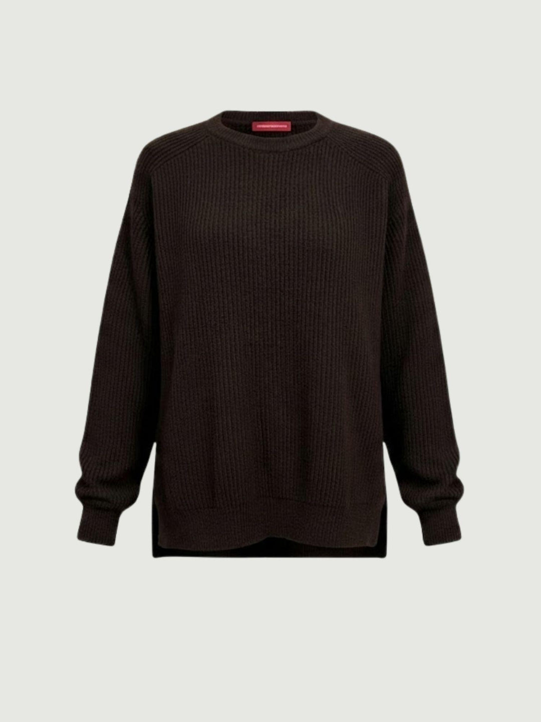 Maglia girocollo in lana e cashmere testa moro 14264M CASTORO ANDREA MORANDO 
