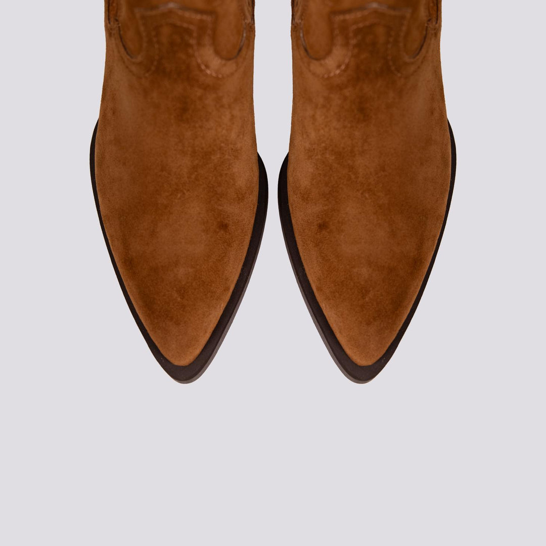 TEXANO IN CAMOSCIO CUOIO 2074 SILK CUERO ALPE 