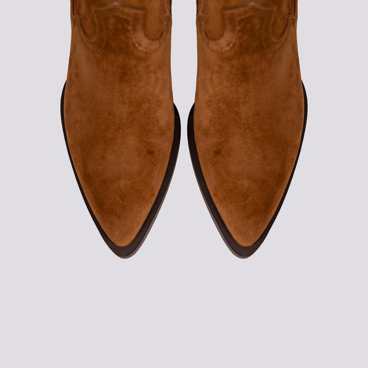 TEXANO IN CAMOSCIO CUOIO 2074 SILK CUERO ALPE 