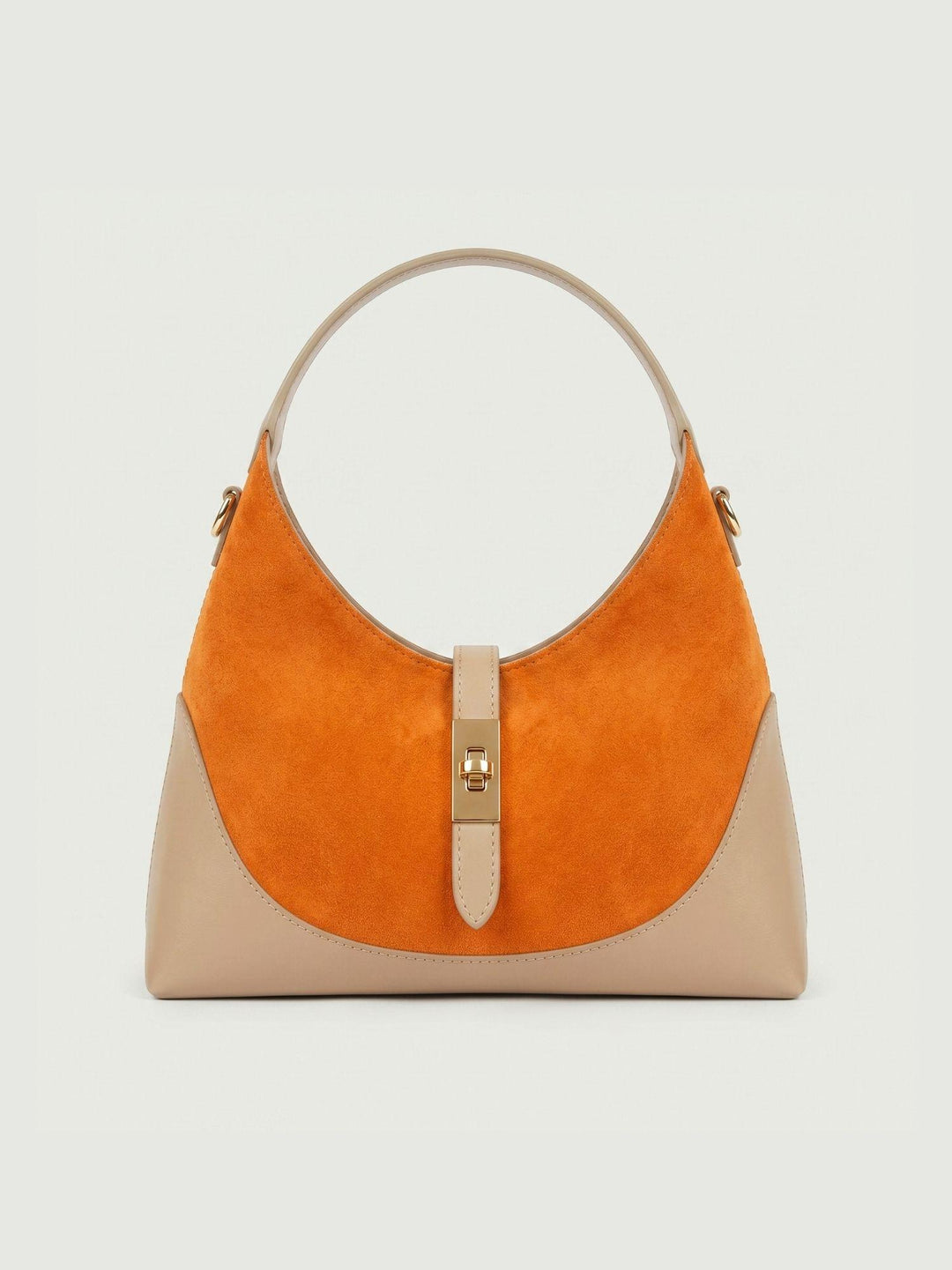 Borsa a spalla Elly in pelle scamosciata arancio ELLY ARANCIO BIMOR 