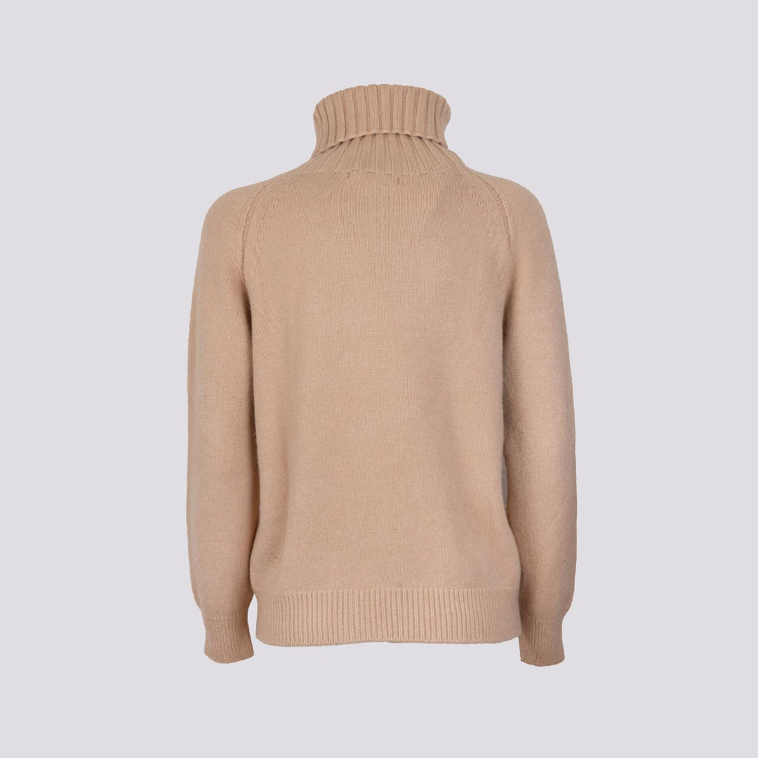 DOLCEVITA CON MAXI COLLO  IN MAGLIA BEIGE 0350/210 0234 BIMOR 