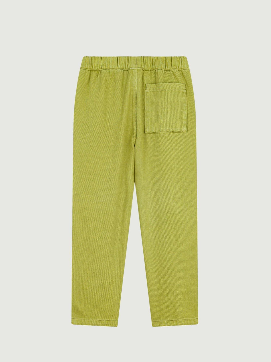 Pantaloni con elastico in cotone verdi A0FJU 01 PETIT BATEAU 