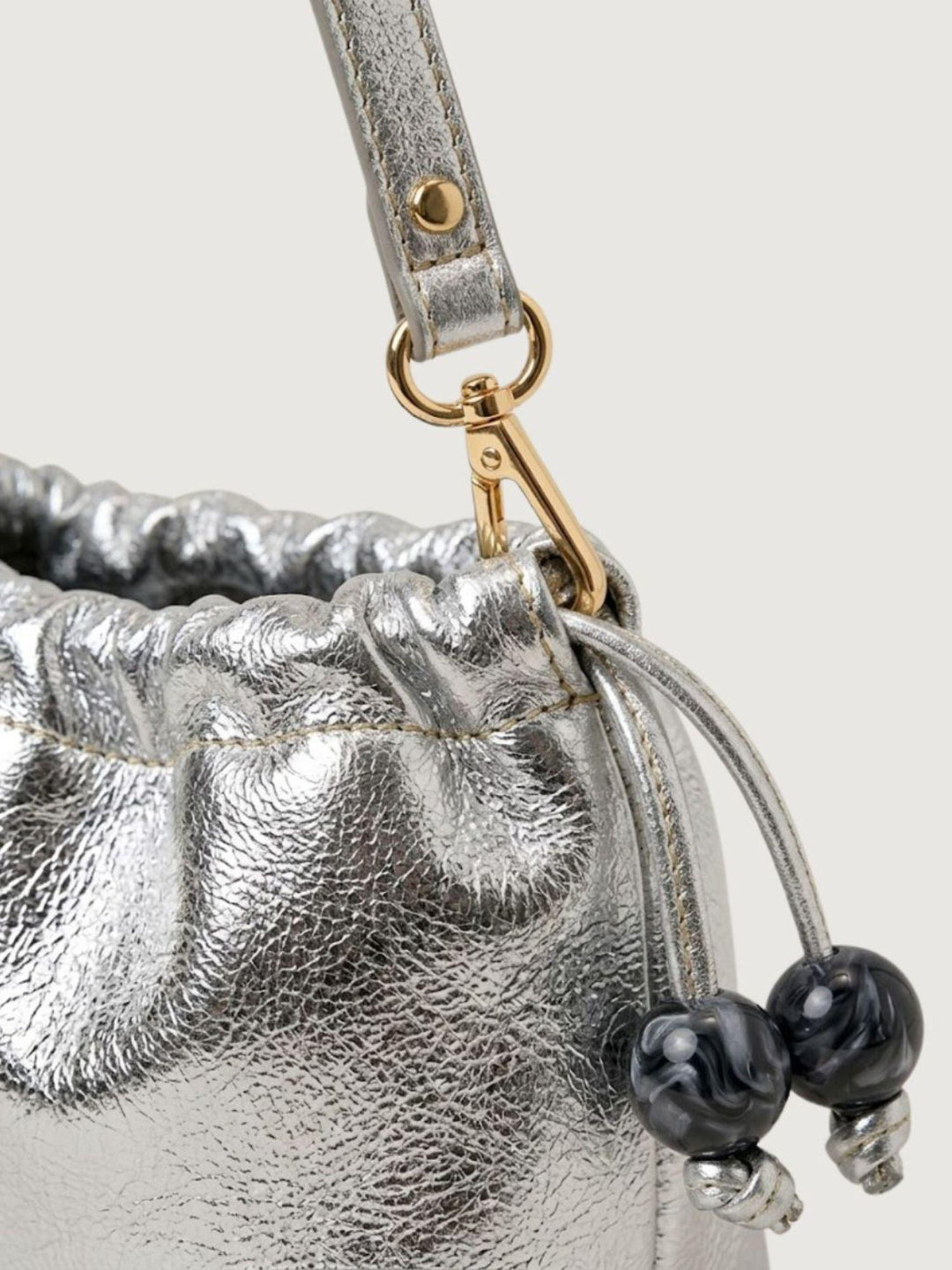 Pochette Bon Bon con tracolla argento BONBONNEW ARGENTO BIMOR 