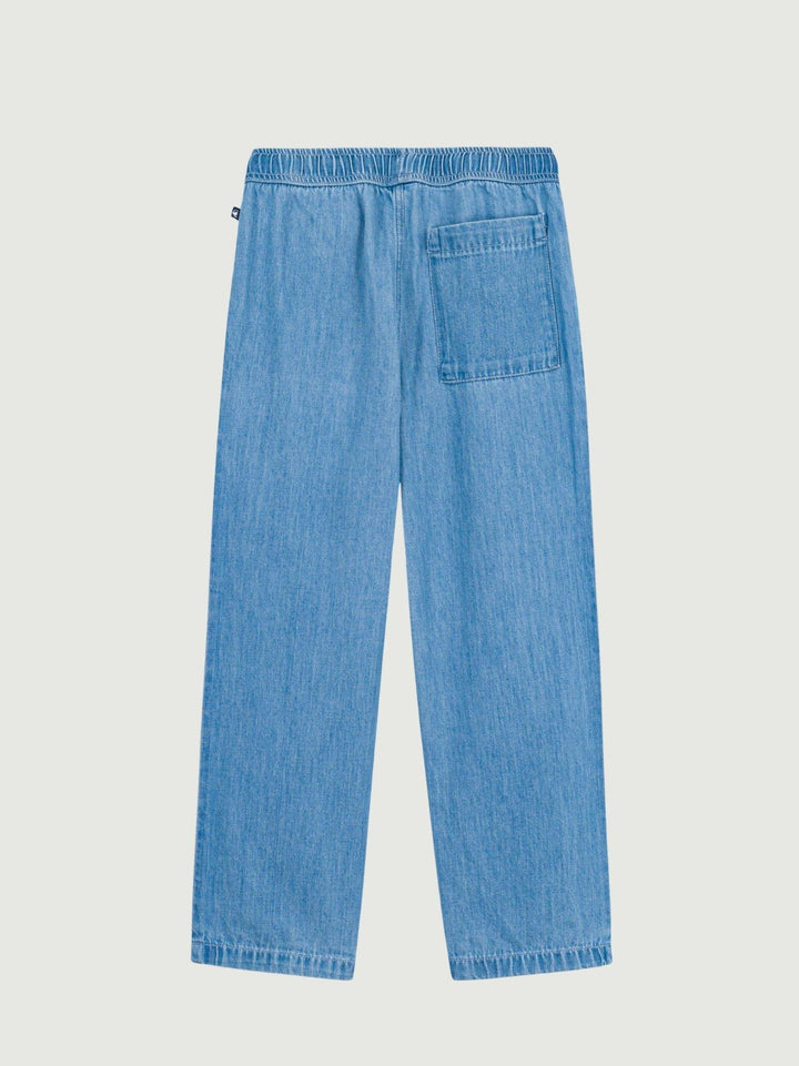 Pantaloni in denim a palazzo A0FUA 01 PETIT BATEAU 