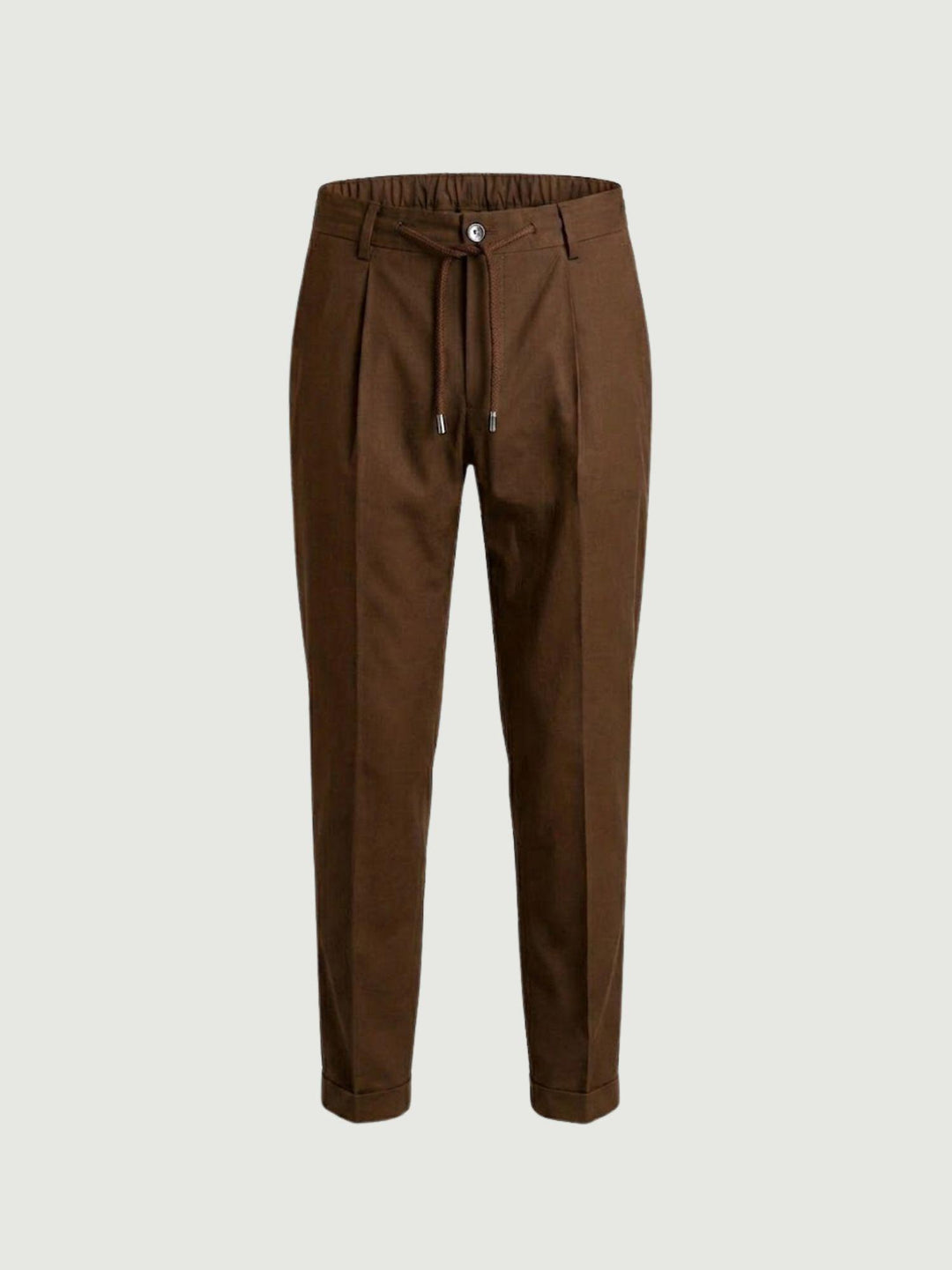Pantalone tela paracadute con coulisse in cotone cacao CO0073M 2009 ANDREA MORANDO 