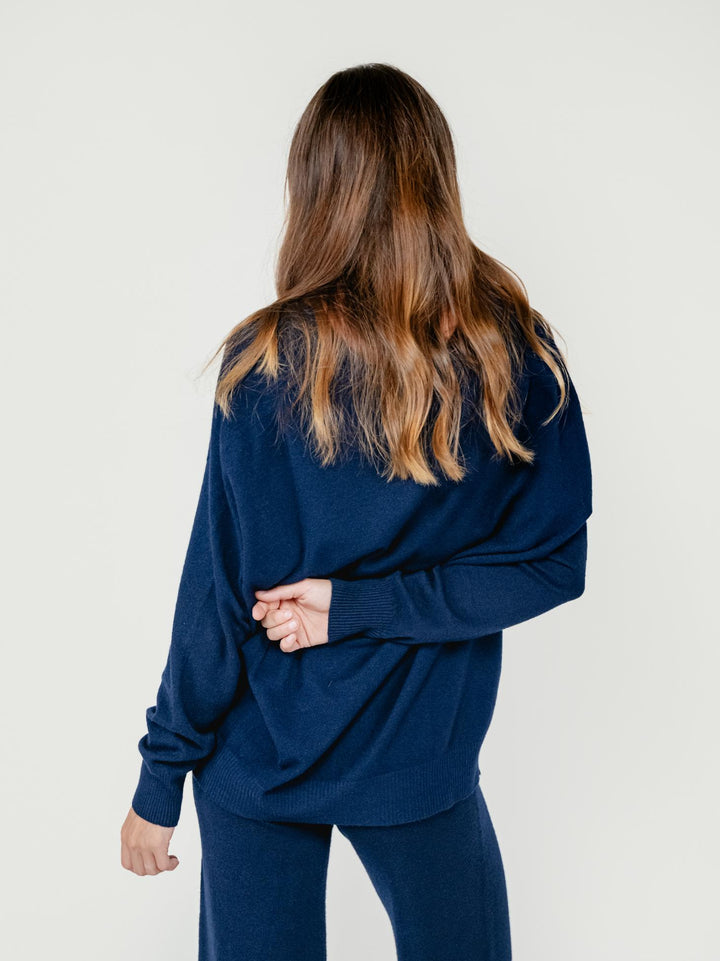 CARDIGAN CON BOTTONI BLU 022031 0115 BIMOR 