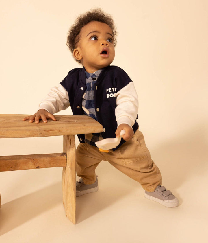 LETTER JACKET IN TESSUTO FELPATO A08H0 01 PETIT BATEAU 