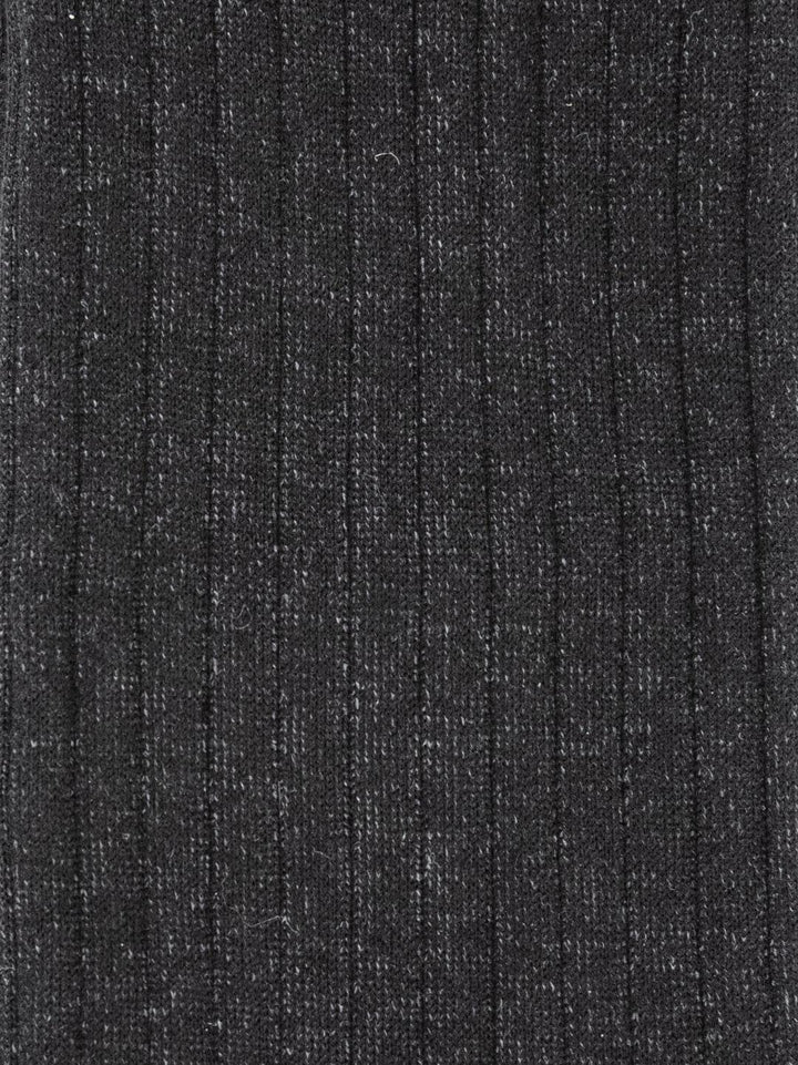 CALZA LUNGA A COSTE NERO GRIGIO 64558G NERO RED 