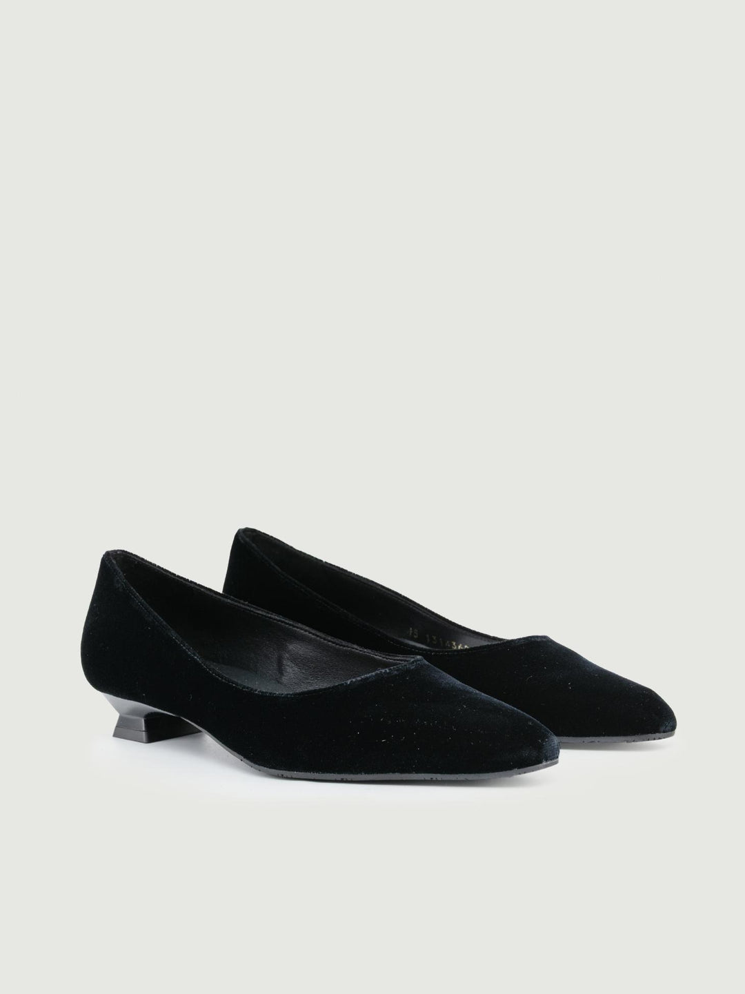 BALLERINA IN VELLUTO NERO 5555 NERO LODI 