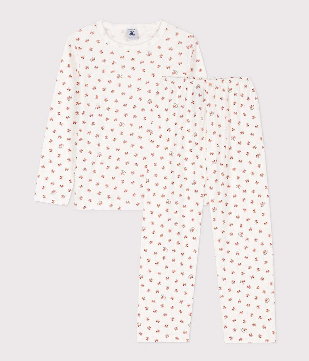 PIGIAMA BAMBINO UNISEX IN COTONE MOTIVO VOLPE A08YS 01 PETIT BATEAU 
