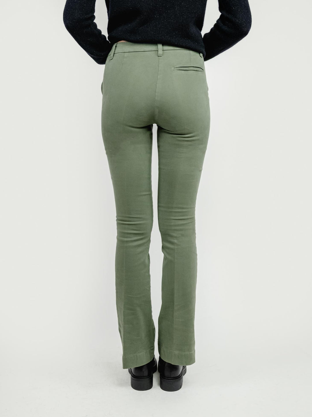 PANTALONE A ZAMPA IN COTONE SALVIA 87482JA SALVIA ANDREA MORANDO 