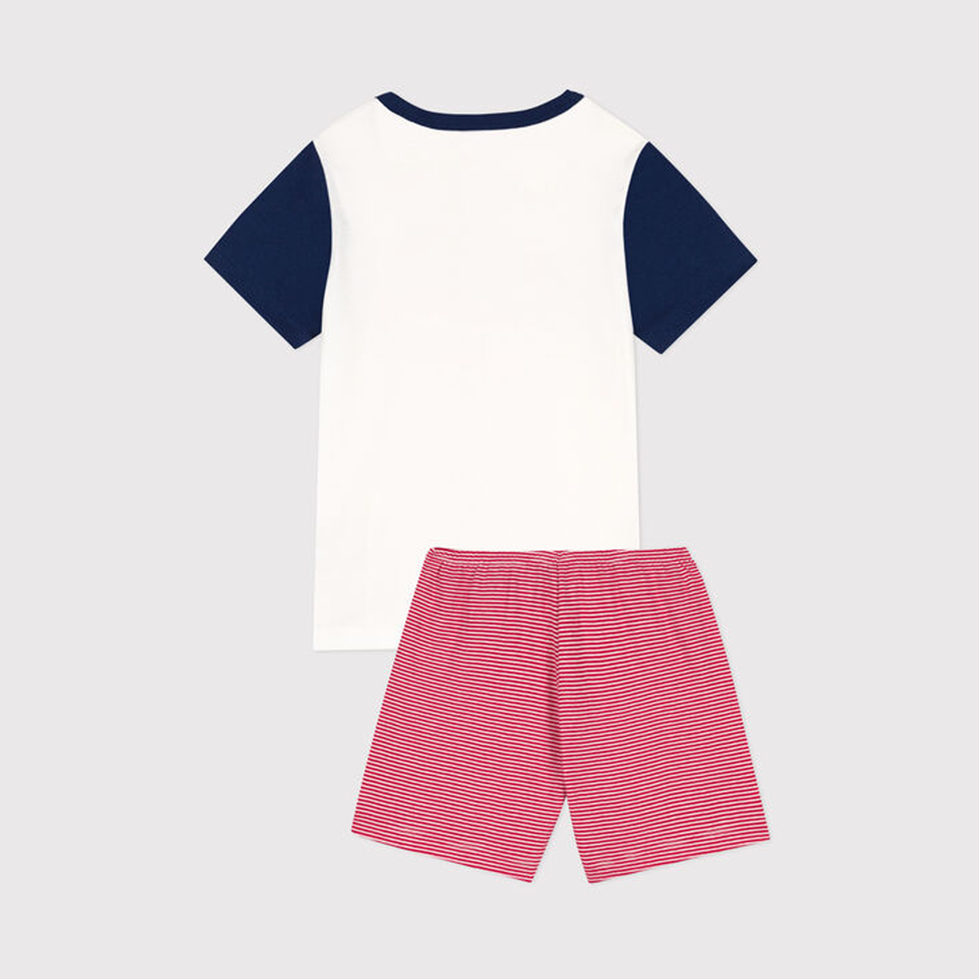 Pigiama Corto Bambino In Cotone Le Havre A06LL 01 PETIT BATEAU 
