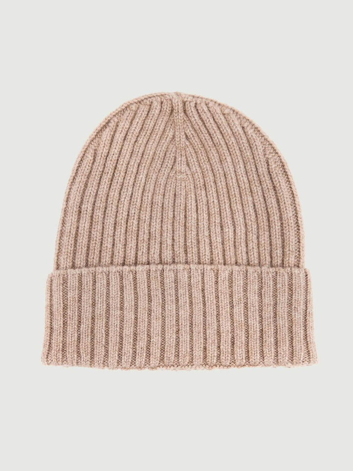 BERRETTO IN CASHMERE CAMMELLO A COSTE 168 BROWN ANDREA MORANDO 