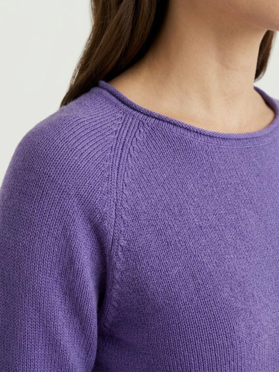Maglia in cotone viola VERDILENA VIOLA ANDREA MORANDO 