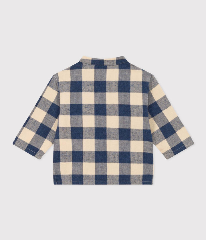 CAMICIA DI FLANELLA A SCACCHI A08Q4 01 PETIT BATEAU 