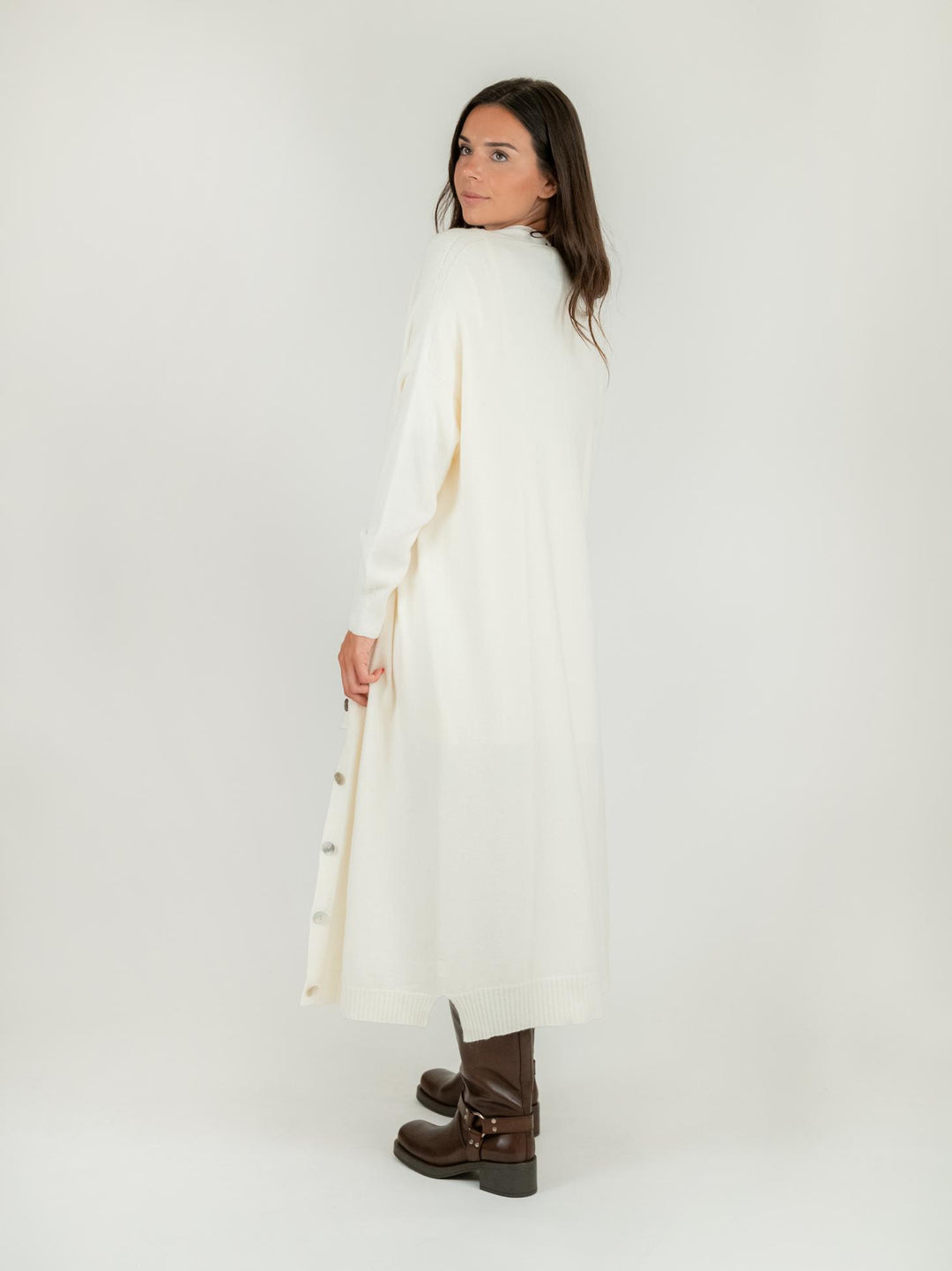 CARDIGAN LUNGO PANNA 0570/134 0248 BIMOR 